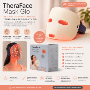 herabody TheraFace Mask Glo — Máscara LED de Luz y Masaje Facial