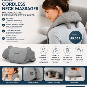 Beurer Cordless Neck Massager Premium — Masajeador de Cuello Inalámbrico