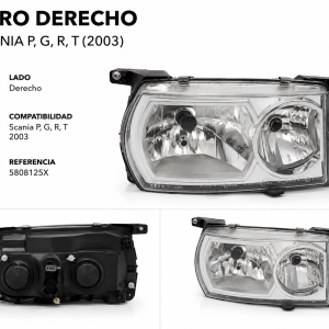 Faro Derecho Scania P, G, R, T (2003) | Ref. OEM 5808125X
