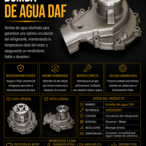Bomba de agua DAF – Ref. 9150000911