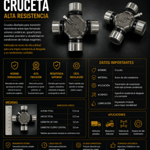 Cruceta de Transmisión de Alta Resistencia - referencia: ACC130