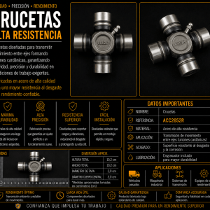Cruceta de transmisión de alta resistencia -  referenciaACC2852R