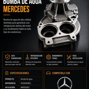 Bomba de Agua Mercedes