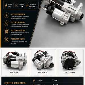 Alternador Volvo EUROPART 24V 6 kW – Referencia 4052000017