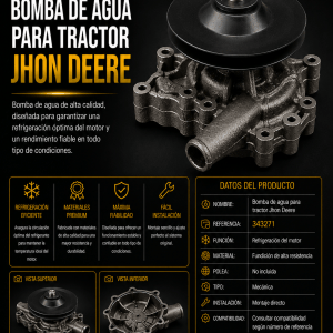 Bomba de agua para tractor Jhon Deere