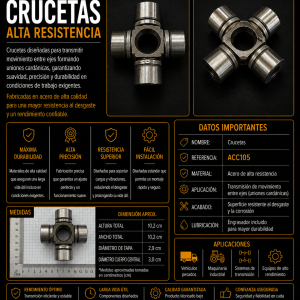 Cruceta de transmisión de alta resistencia ACC105