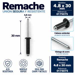 Remache 4,8 x 30 mm – Ref. 0175075