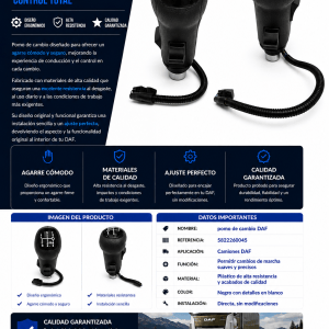 Pomo de cambio DAF - Referencia: 5822260045