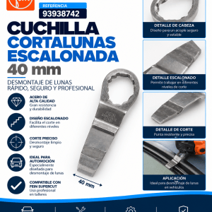 Cuchilla cortalunas escalonada 40 mm – Ref. 93938742