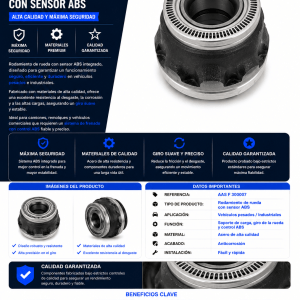 Rodamiento de rueda con sensor ABS – Fersa AAS F 300007