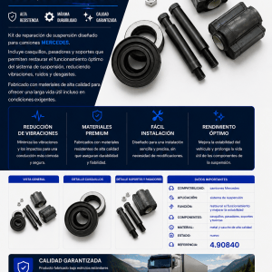 Kit de reparación de suspensión para camiones MERCEDES – Ref. 4.90840