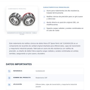 Rodamiento SAF - REF: 5145454129